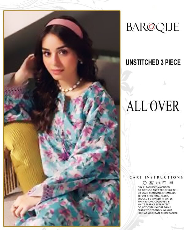 Summer Arrival BAROQUE Digital Printed LAWN 3pc