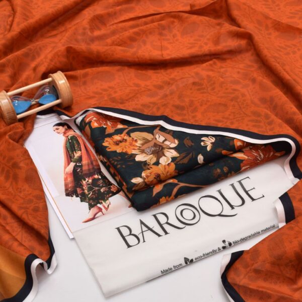 Summer Arrival BAROQUE Digital Printed LAWN 3pc - Image 3