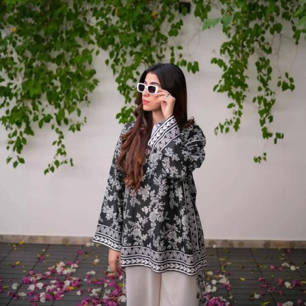🌸🩷 BLOOM DIGITAL PRINTED CO-ORD DRESS | 2Pc Stitched Suit 🩷🌸 - Image 6