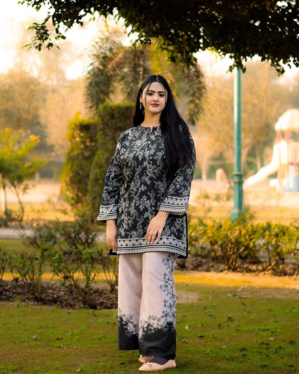 🌸🩷 BLOOM DIGITAL PRINTED CO-ORD DRESS | 2Pc Stitched Suit 🩷🌸 - Image 12