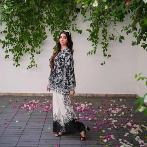 🌸🩷 BLOOM DIGITAL PRINTED CO-ORD DRESS | 2Pc Stitched Suit 🩷🌸 - Image 14