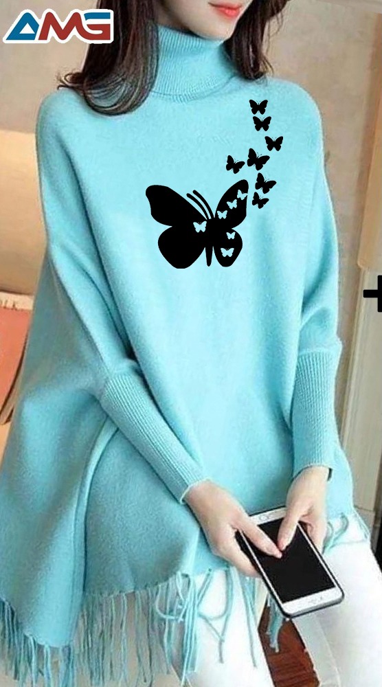 ❄️ Winter Collection 2025 – Front Open Cape Shawl for Women ❄️