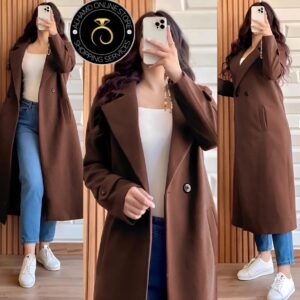 🧥 Premium Women’s Double Fleece Coat – Long Sleeves, Kaaj Buttons & Dual Side Pockets | Winter Collection 2025 🧥