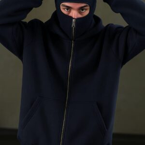 ❄️ WINTER COLLECTION – Balaclava Ninja Zipper Hoodie Jacket